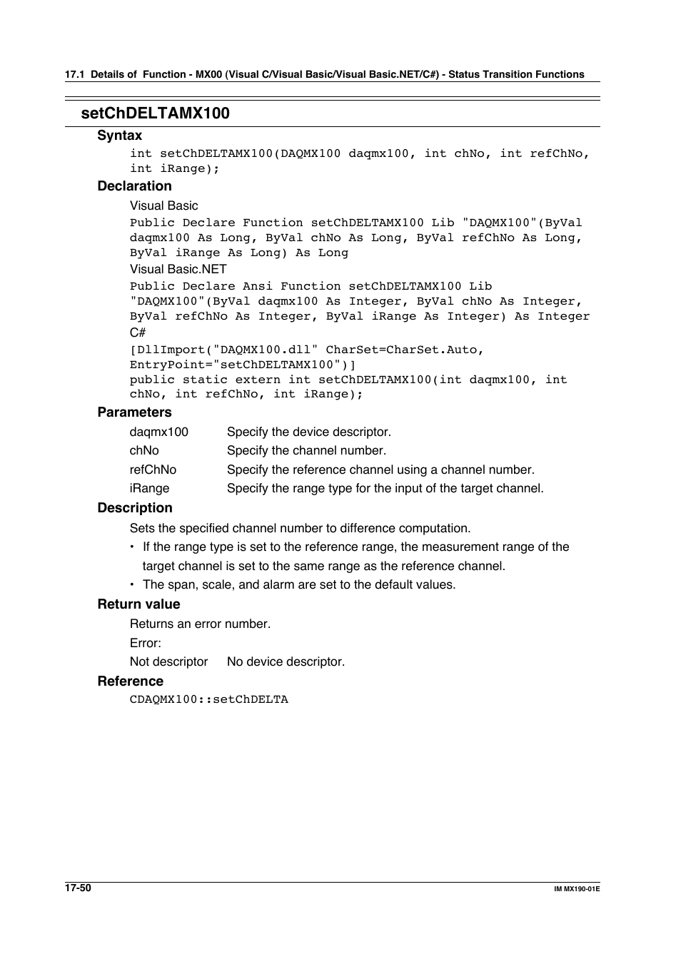 Setchdeltamx100 | Yokogawa PC-Based MX100 User Manual | Page 784 / 1264