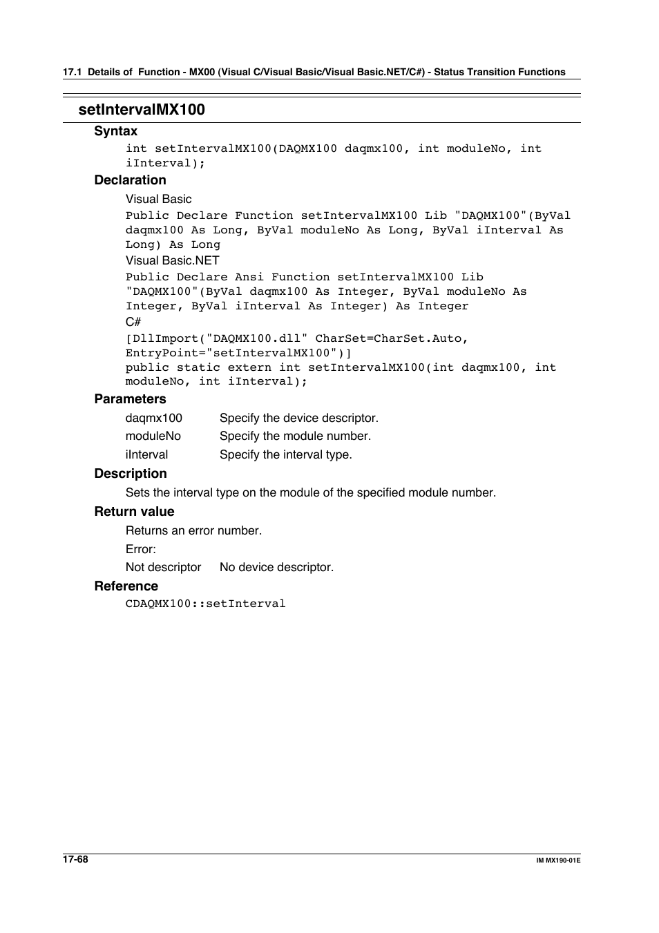 Setintervalmx100 | Yokogawa PC-Based MX100 User Manual | Page 802 / 1264