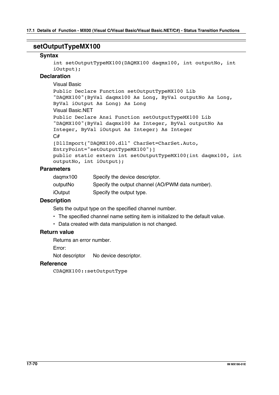 Setoutputtypemx100 | Yokogawa PC-Based MX100 User Manual | Page 804 / 1264