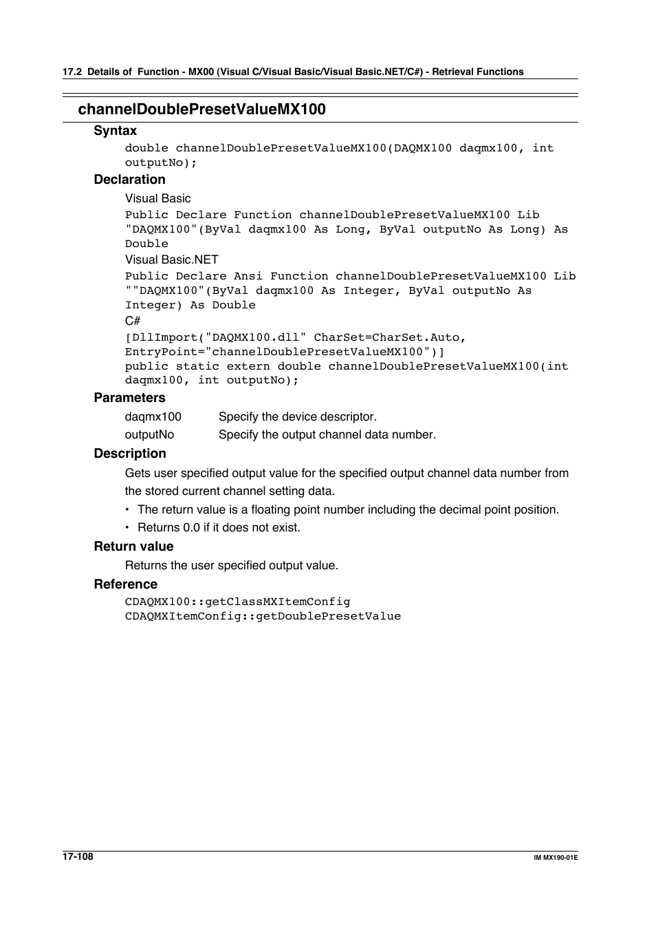Channeldoublepresetvaluemx100 | Yokogawa PC-Based MX100 User Manual | Page 842 / 1264