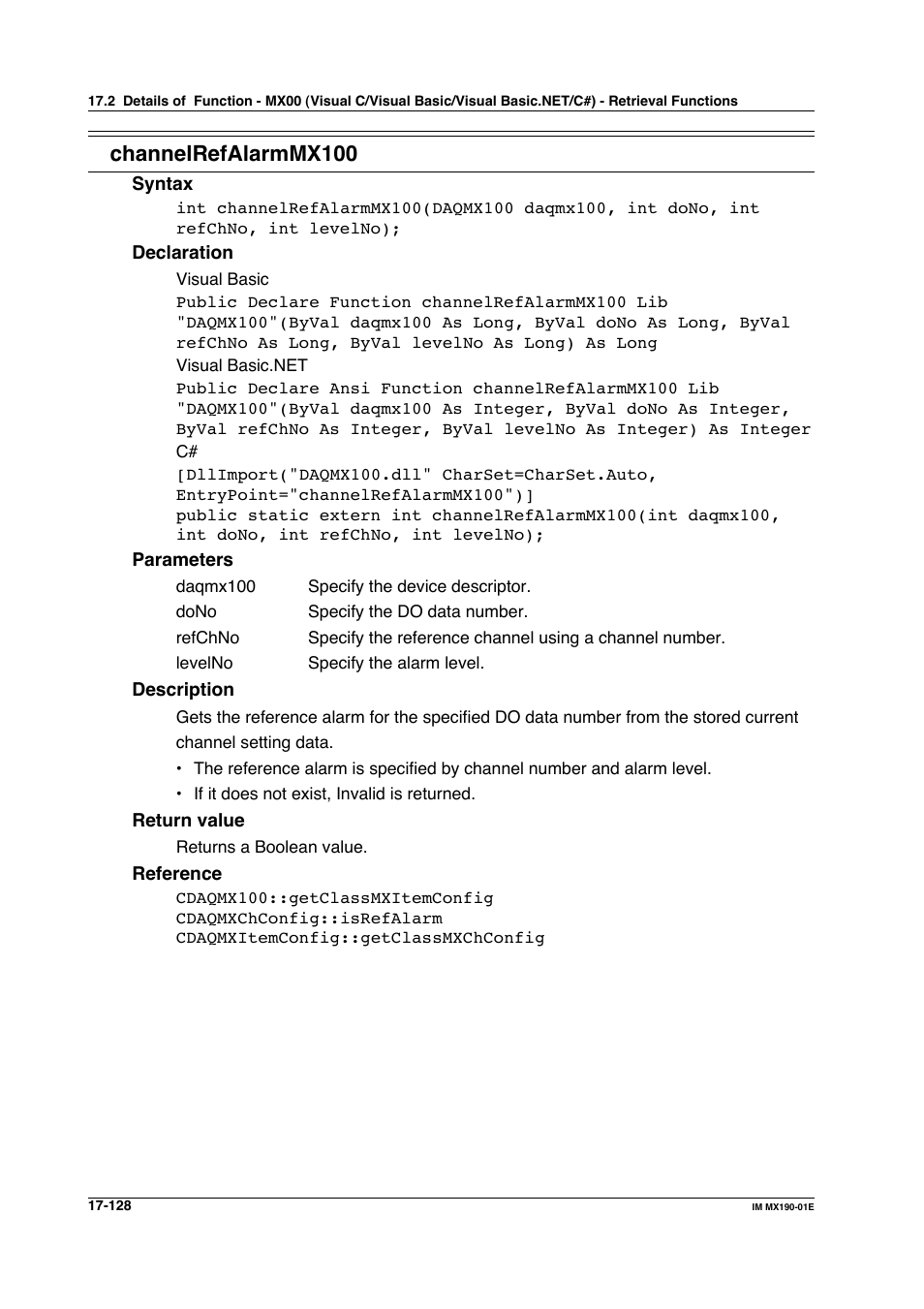 Channelrefalarmmx100 | Yokogawa PC-Based MX100 User Manual | Page 862 / 1264