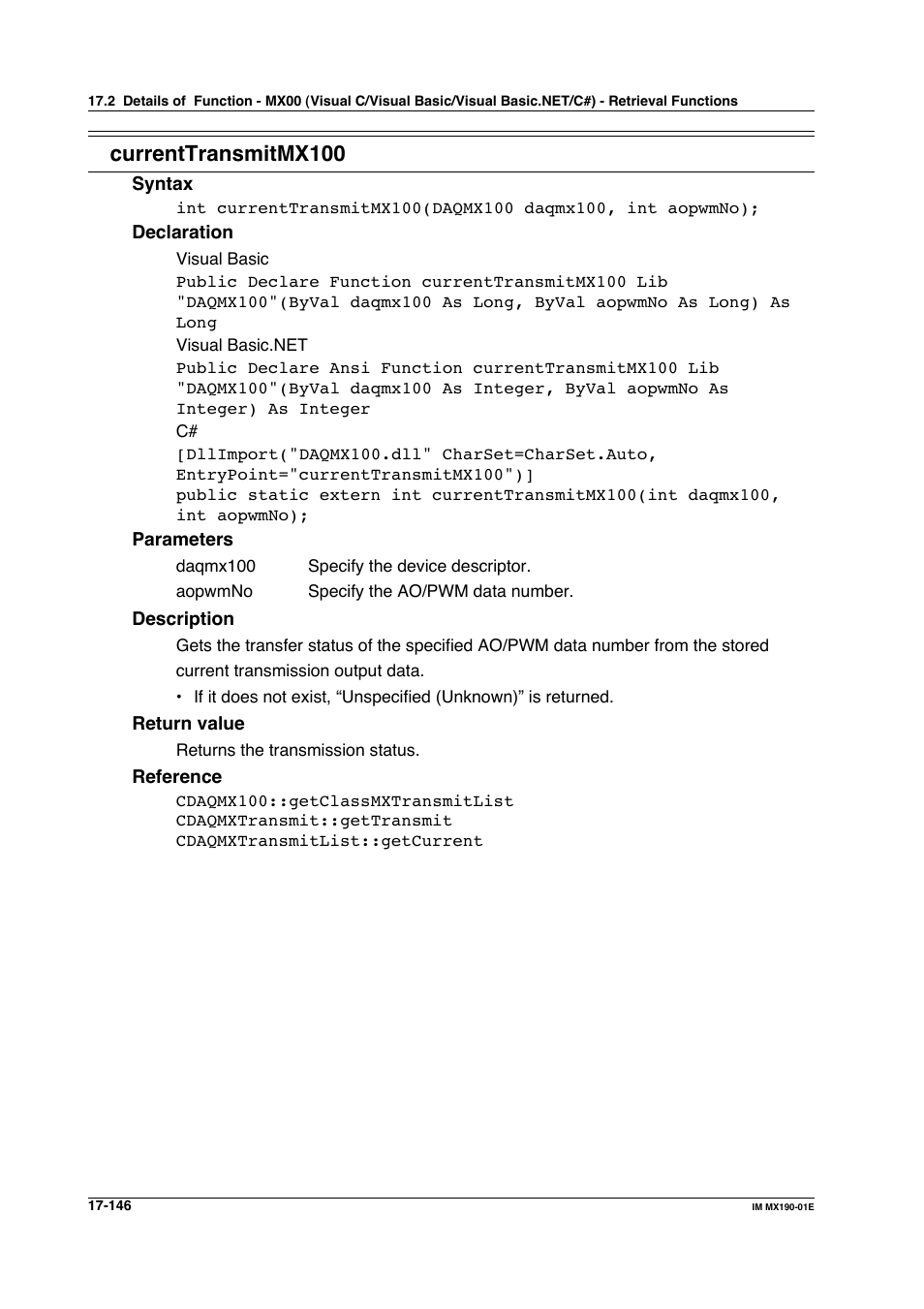 Currenttransmitmx100 | Yokogawa PC-Based MX100 User Manual | Page 880 / 1264