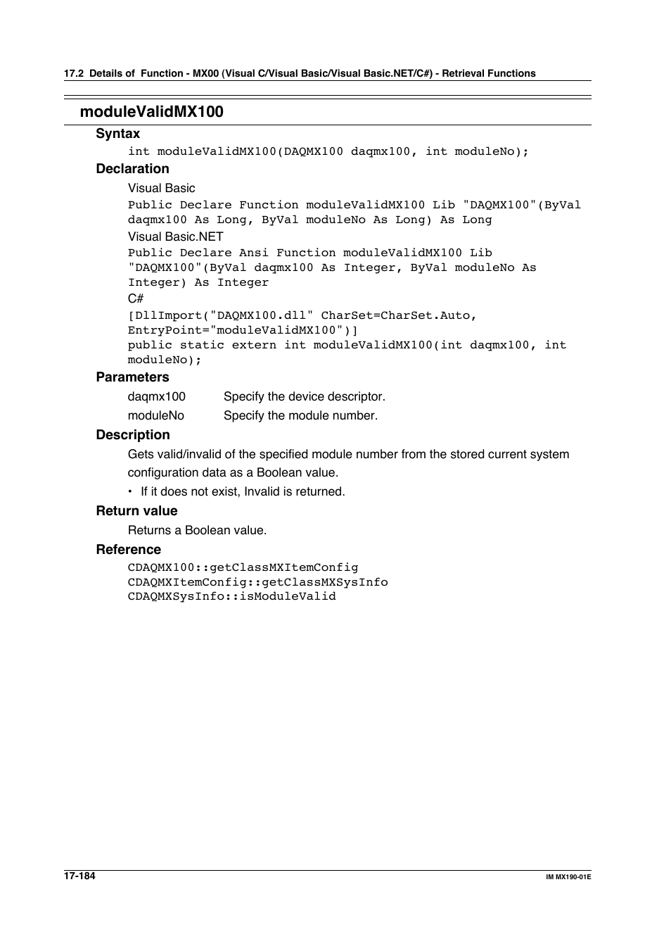 Modulevalidmx100 | Yokogawa PC-Based MX100 User Manual | Page 918 / 1264