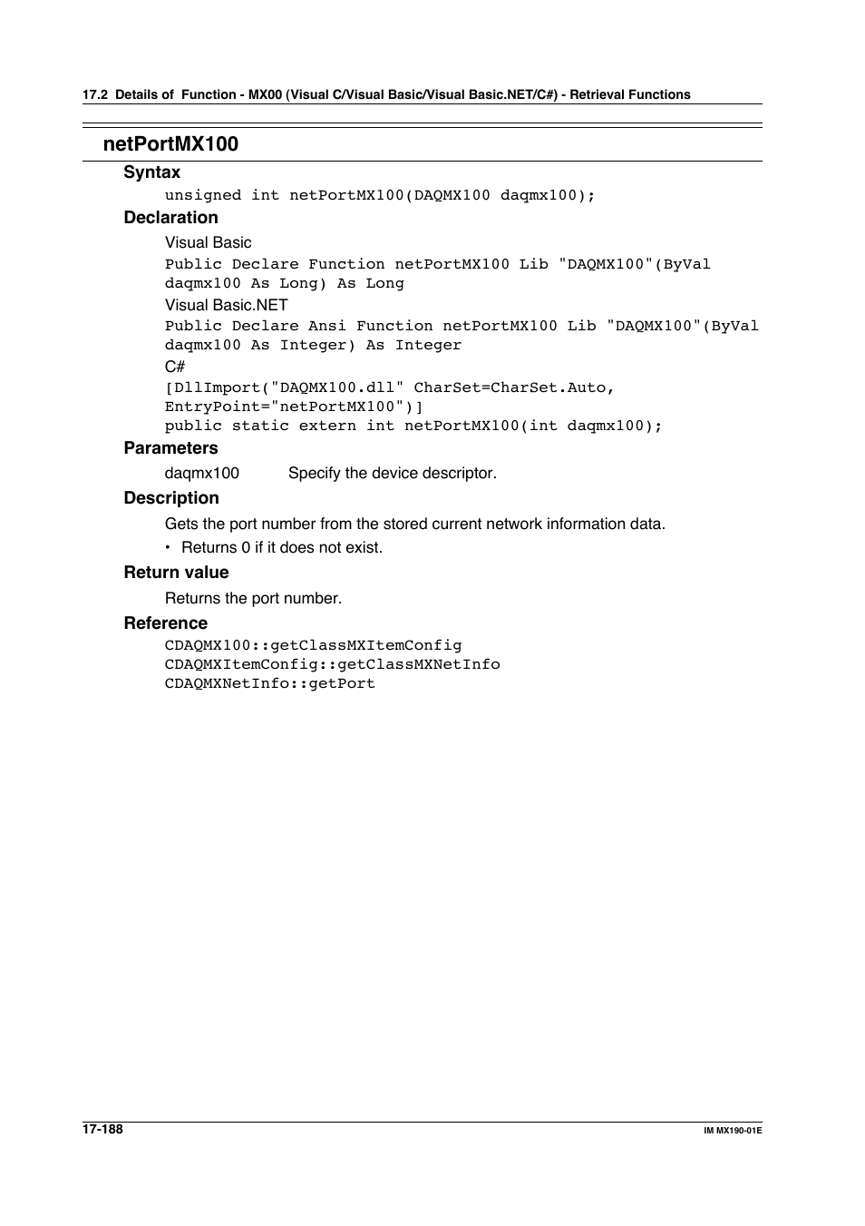 Netportmx100 | Yokogawa PC-Based MX100 User Manual | Page 922 / 1264