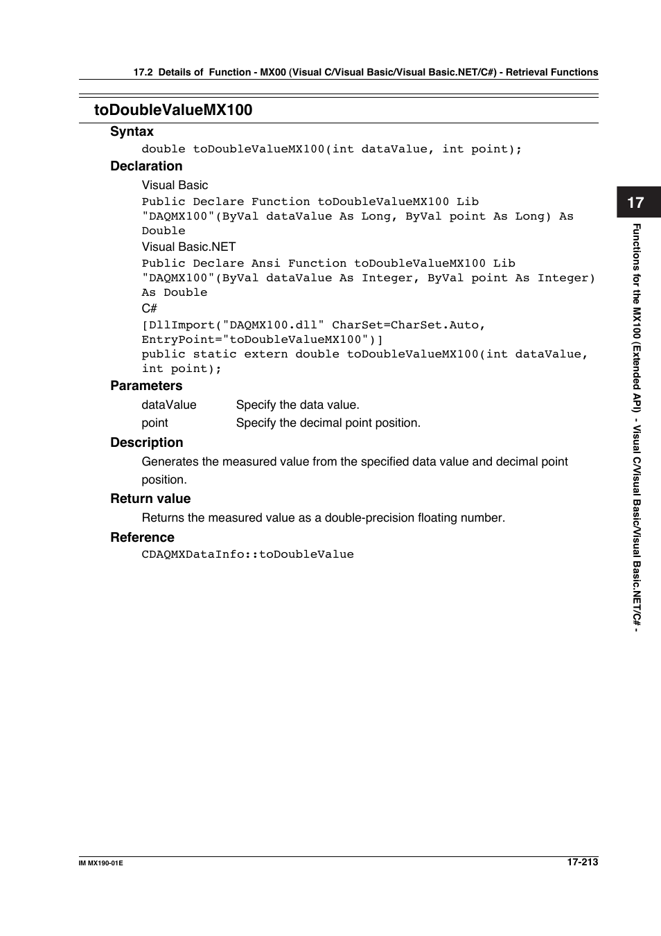 Yokogawa PC-Based MX100 User Manual | Page 947 / 1264