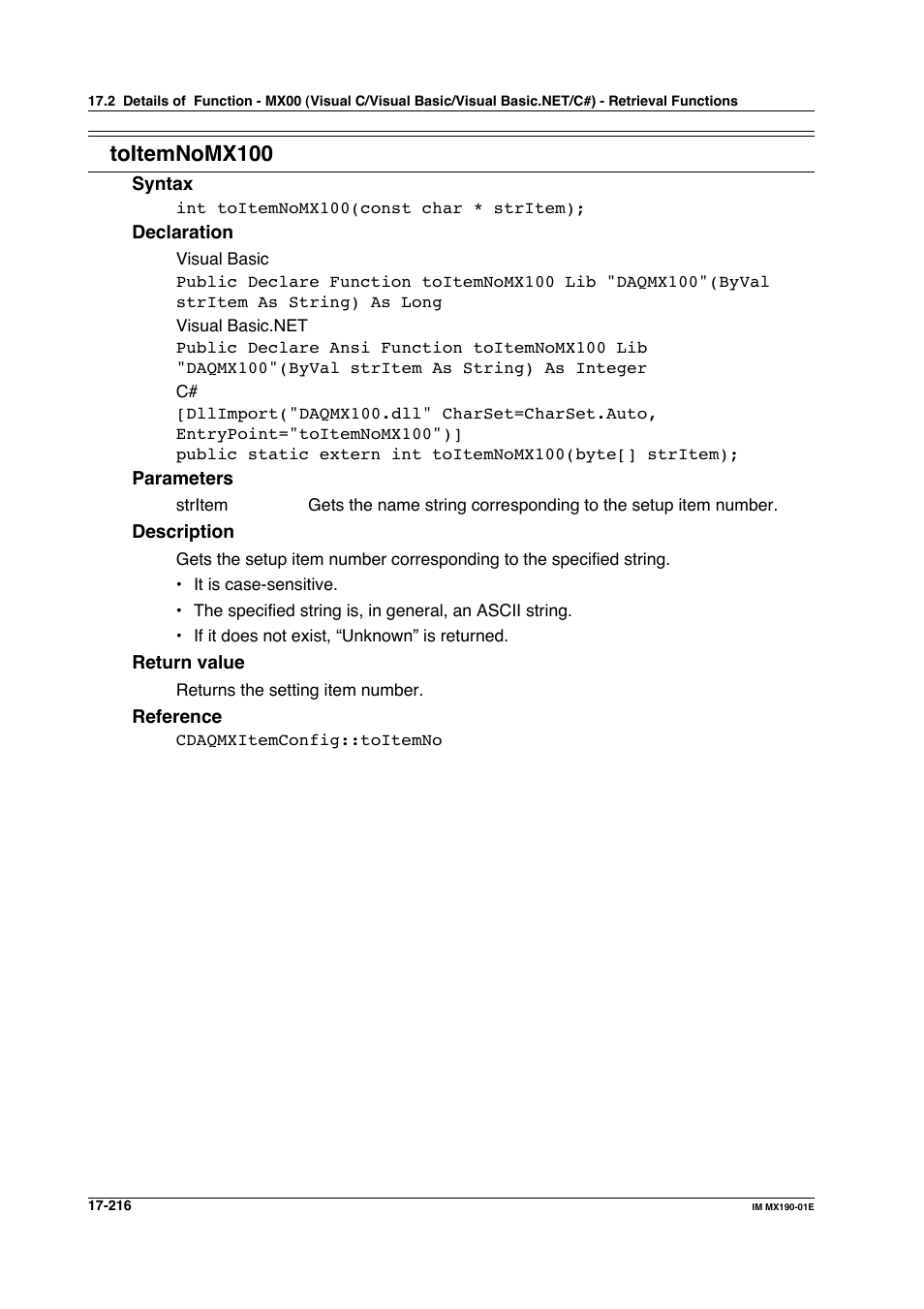 Toitemnomx100 | Yokogawa PC-Based MX100 User Manual | Page 950 / 1264