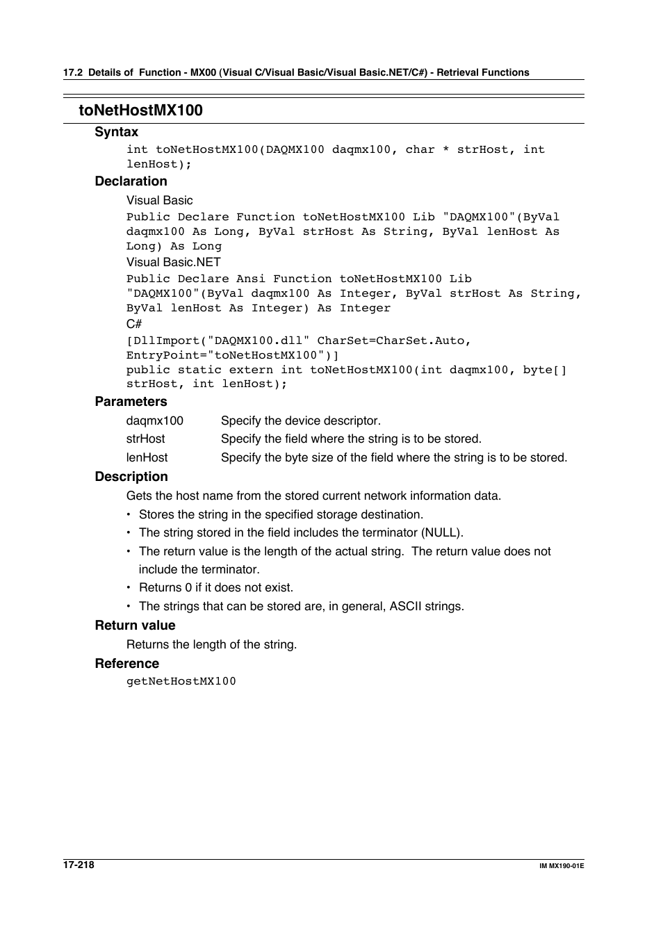 Tonethostmx100 | Yokogawa PC-Based MX100 User Manual | Page 952 / 1264