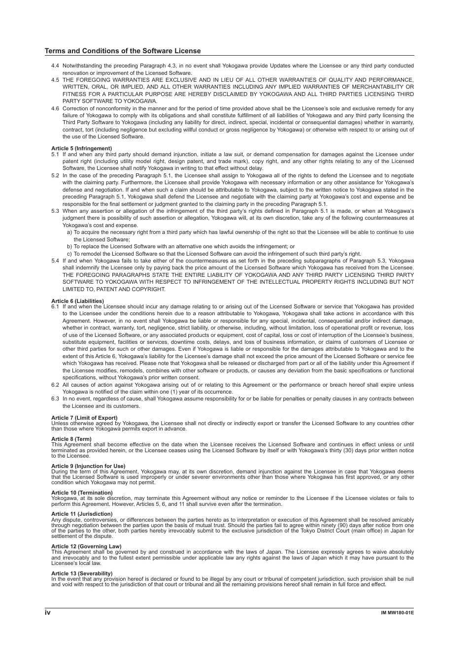 Yokogawa PC-Based MX100 User Manual | Page 5 / 76