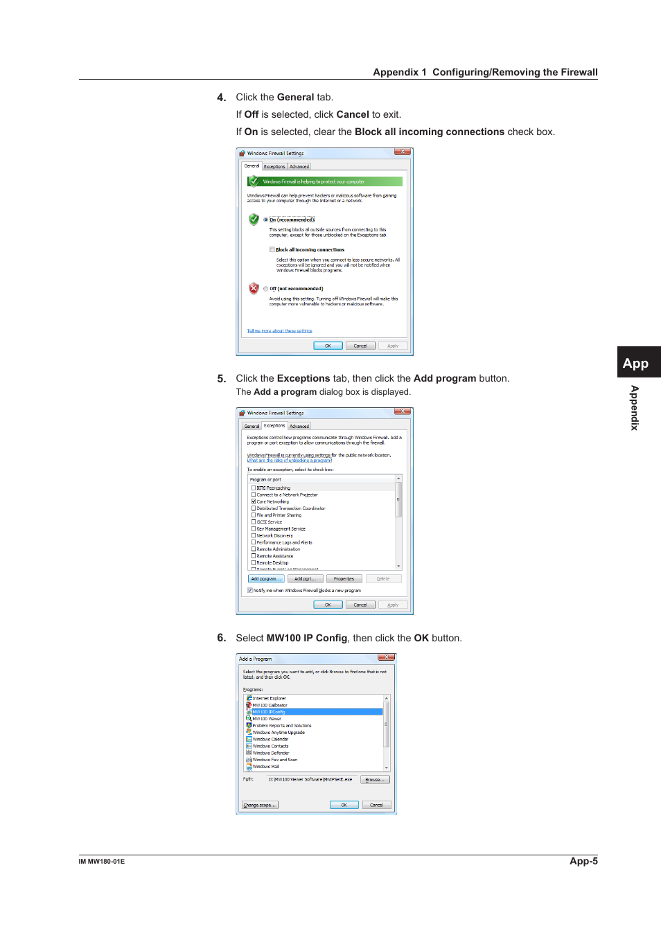 App index | Yokogawa PC-Based MX100 User Manual | Page 69 / 76