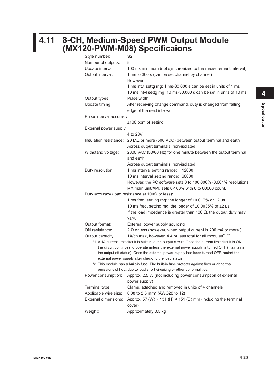 Index | Yokogawa PC-Based MX100 User Manual | Page 117 / 133