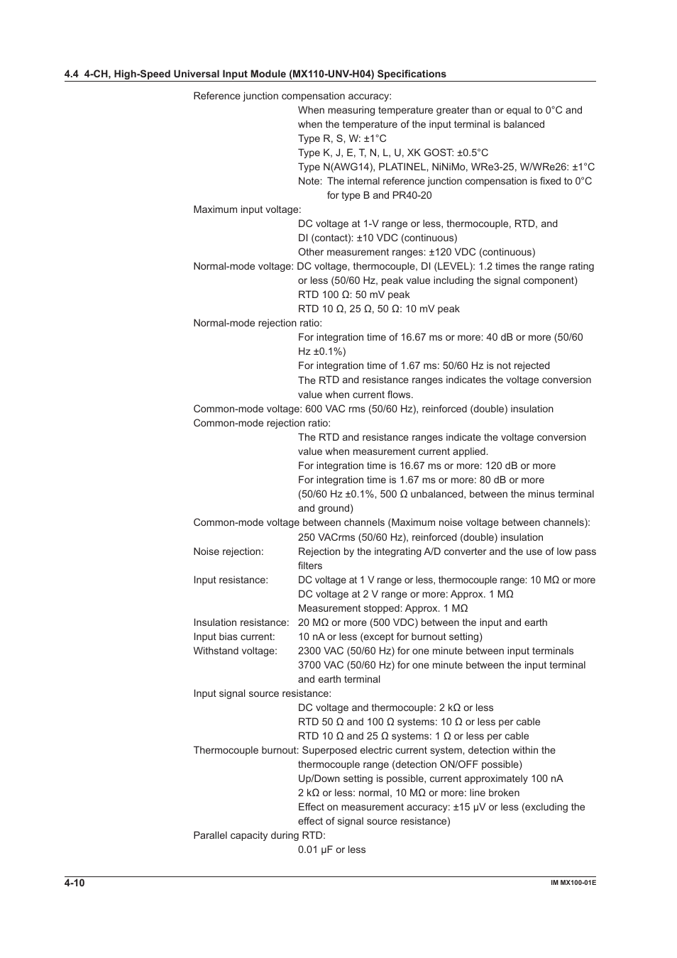 Yokogawa PC-Based MX100 User Manual | Page 98 / 133