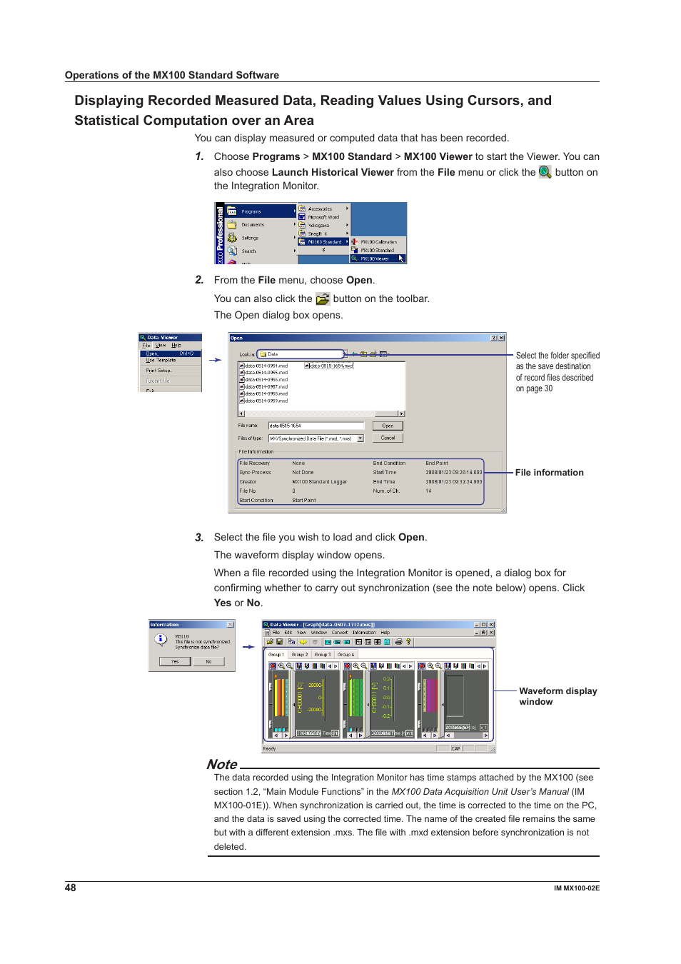 Yokogawa PC-Based MX100 User Manual | Page 48 / 53