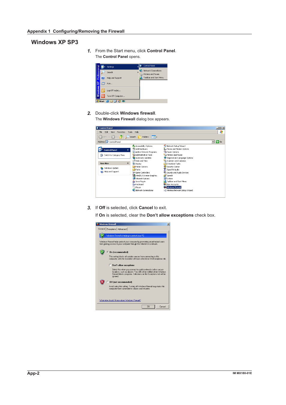 Wndows xp sp3 | Yokogawa PC-Based MX100 User Manual | Page 130 / 141