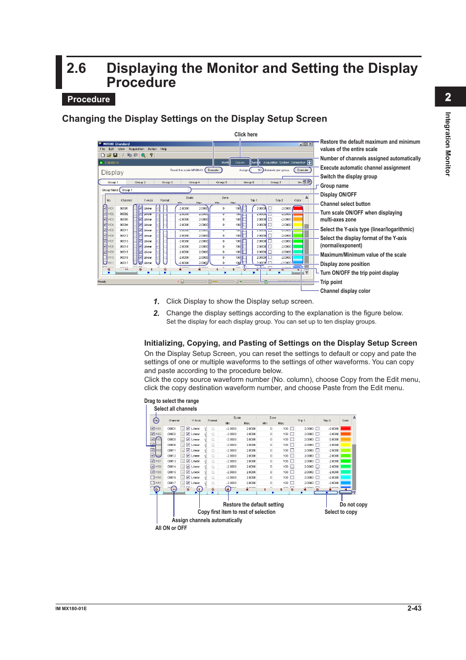 Index | Yokogawa PC-Based MX100 User Manual | Page 57 / 141