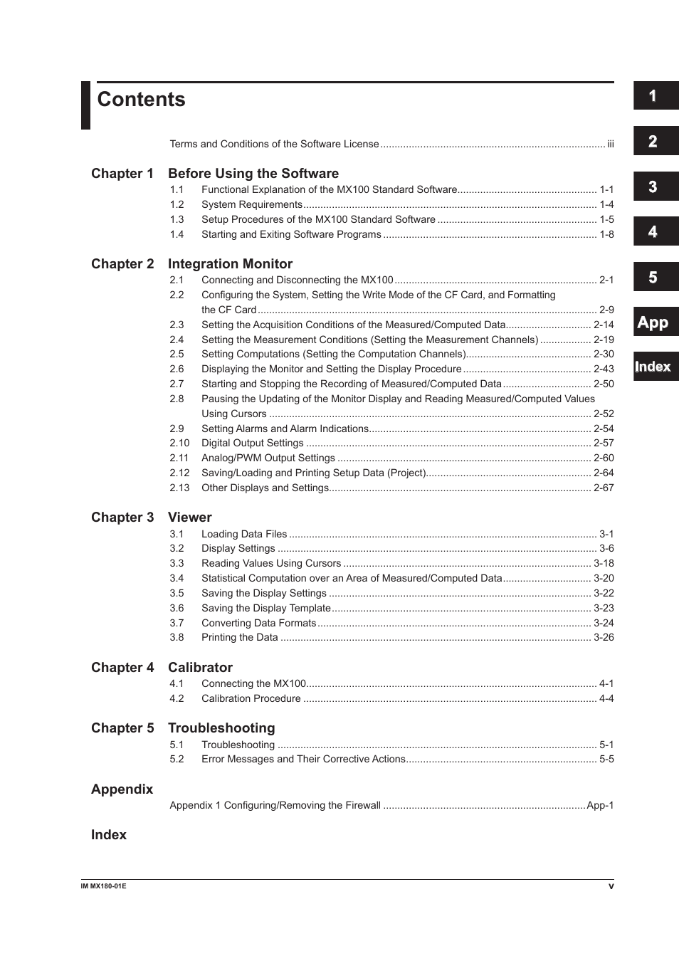 Yokogawa PC-Based MX100 User Manual | Page 6 / 141