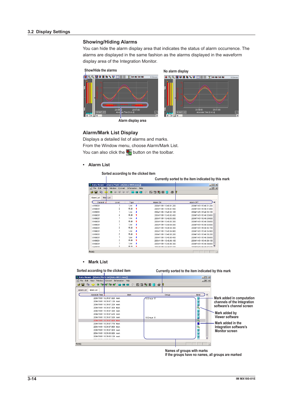 Yokogawa PC-Based MX100 User Manual | Page 95 / 141