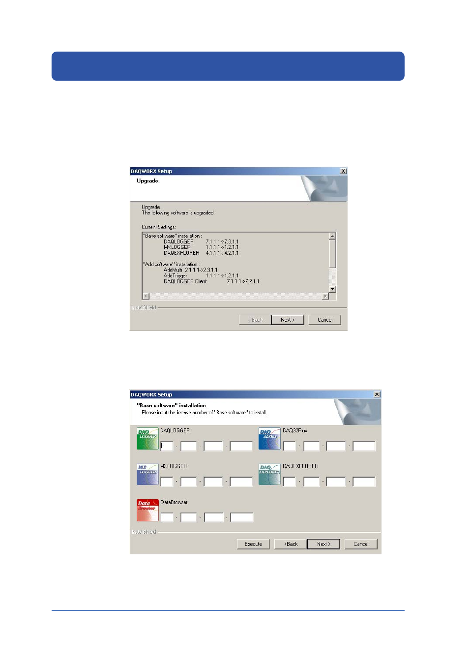 Upgrading the software | Yokogawa DAQWORX User Manual | Page 16 / 59