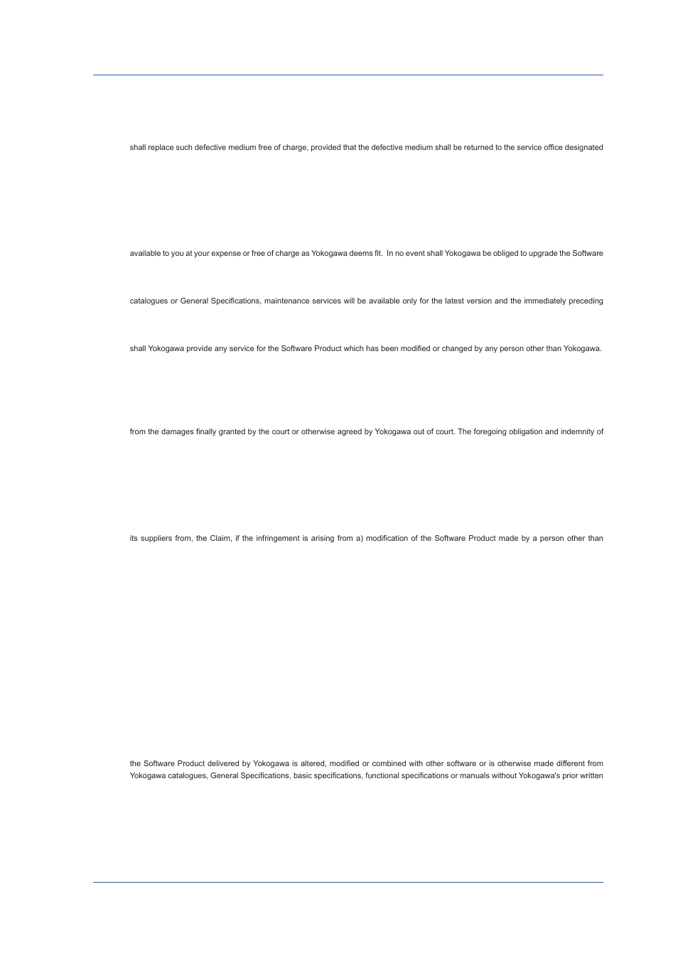 Limited warranty, Infringement, Limitation of liability | Software license agreement | Yokogawa DAQWORX User Manual | Page 5 / 59