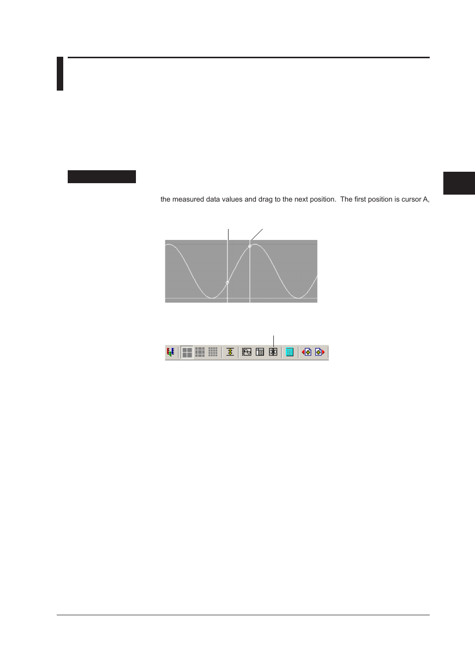 4 using the cursors, 4 using the cursors -17 | Yokogawa DAQWORX User Manual | Page 118 / 482