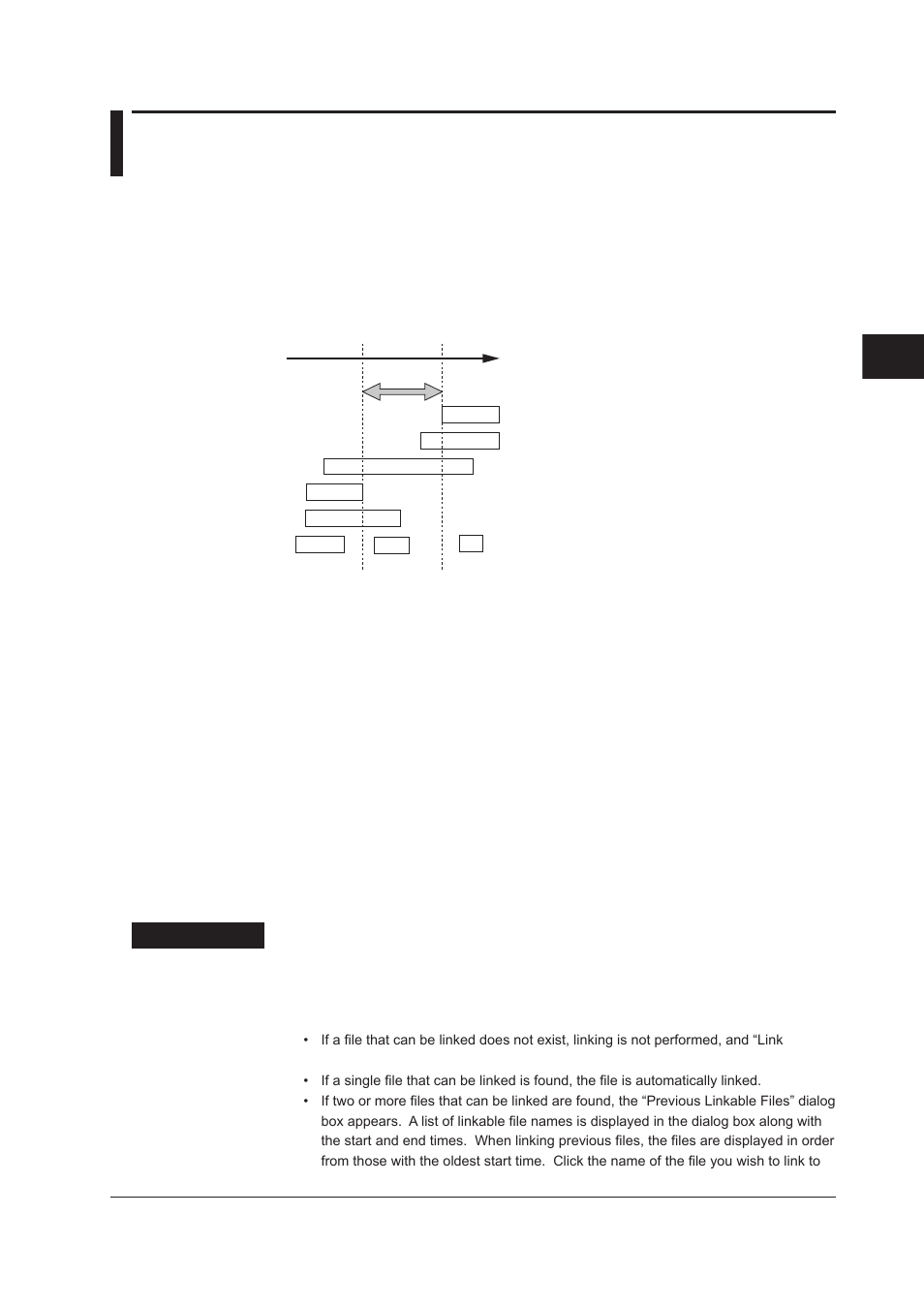 10 linking and displaying data files, 10 linking and displaying data files -37, Index | File link and display function, Connecting previous files | Yokogawa DAQWORX User Manual | Page 138 / 482