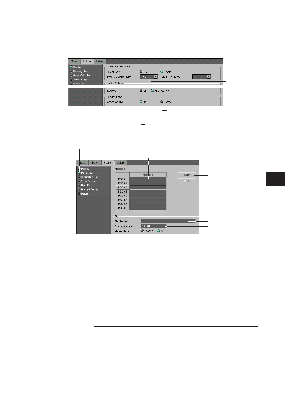 Index | Yokogawa DAQWORX User Manual | Page 205 / 482