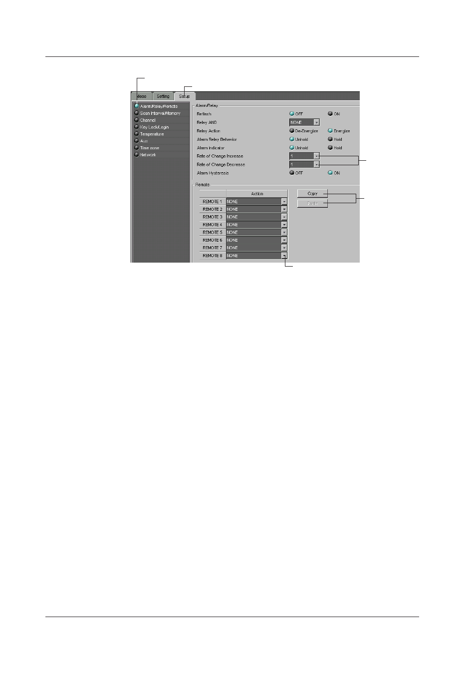 Alarm/relay/remote | Yokogawa DAQWORX User Manual | Page 208 / 482