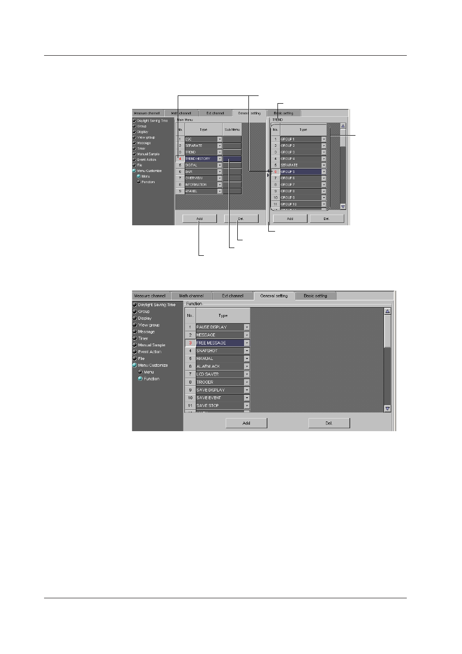 Custom menu | Yokogawa DAQWORX User Manual | Page 316 / 482