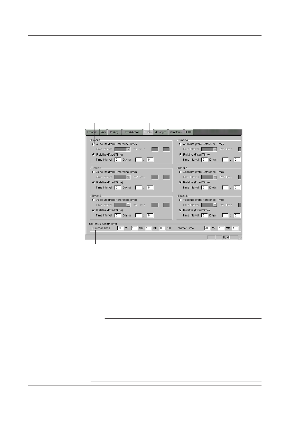 Setting timers and summer/winter time | Yokogawa DAQWORX User Manual | Page 356 / 482