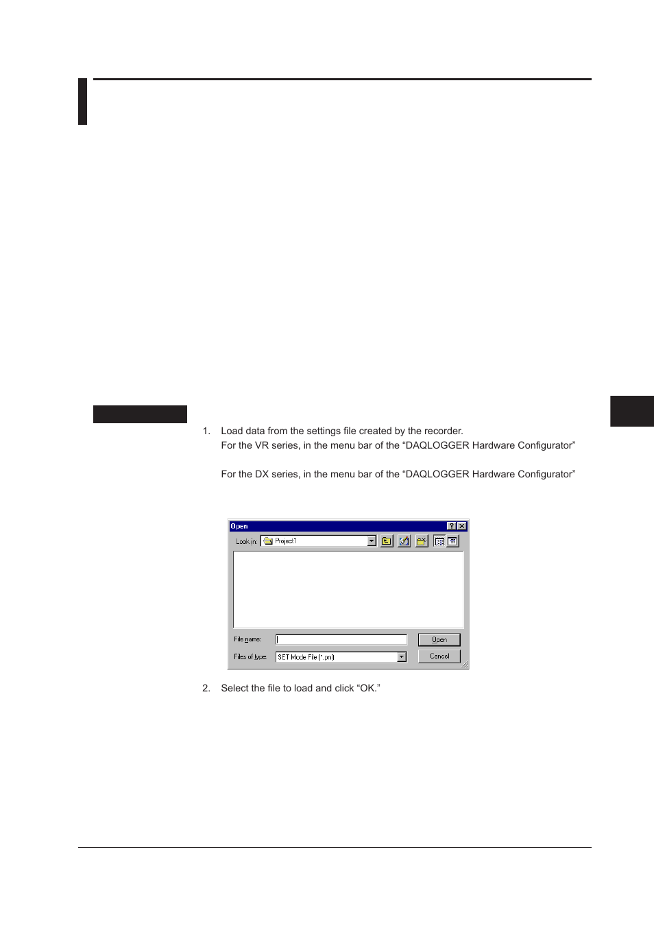 13 handling setting data using a floppy disk, 13 handling setting data using a floppy disk -267 | Yokogawa DAQWORX User Manual | Page 443 / 482