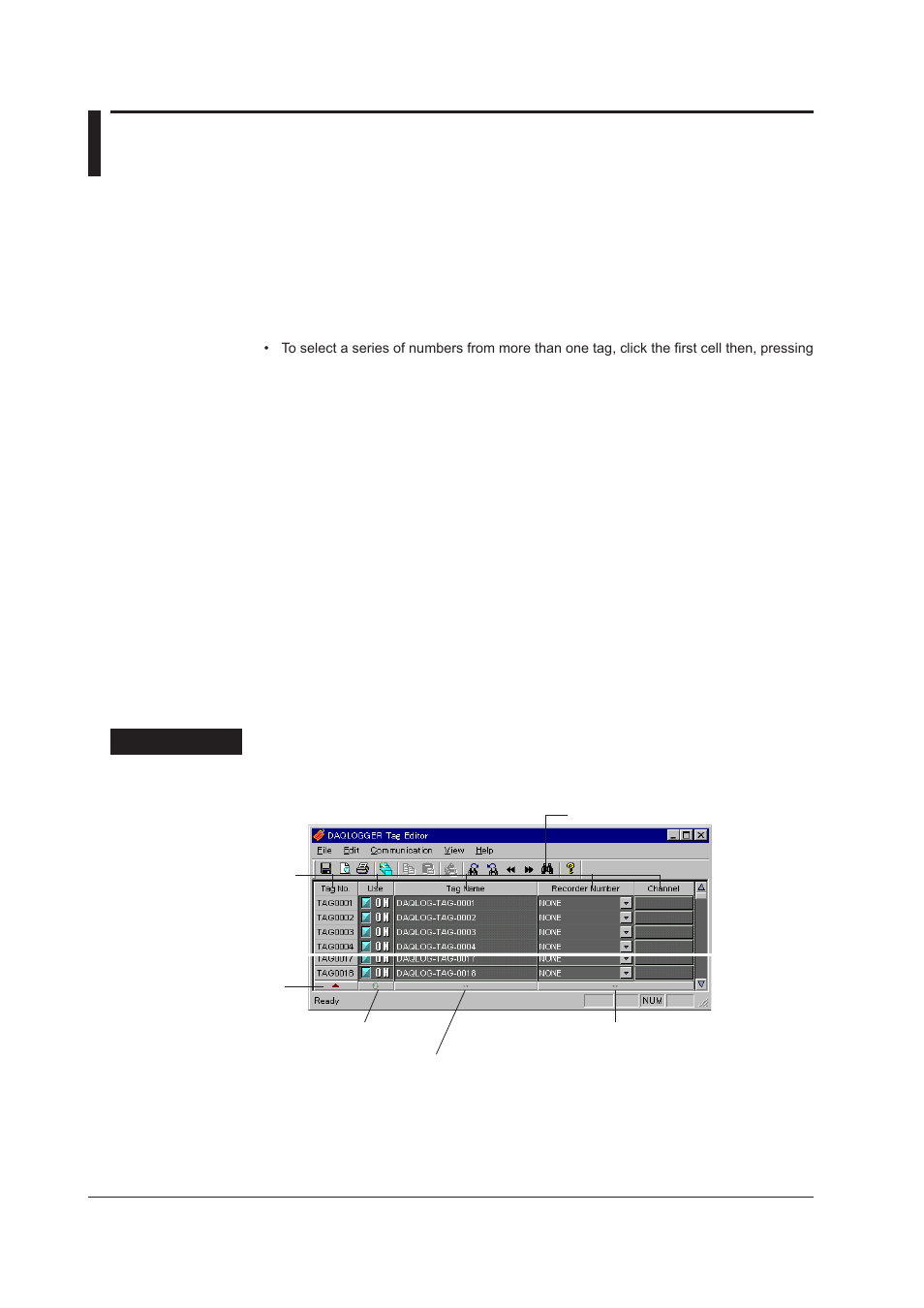7 setting tags, 7 setting tags -26, Basic operation | Setting tag information, Procedure | Yokogawa DAQWORX User Manual | Page 46 / 482