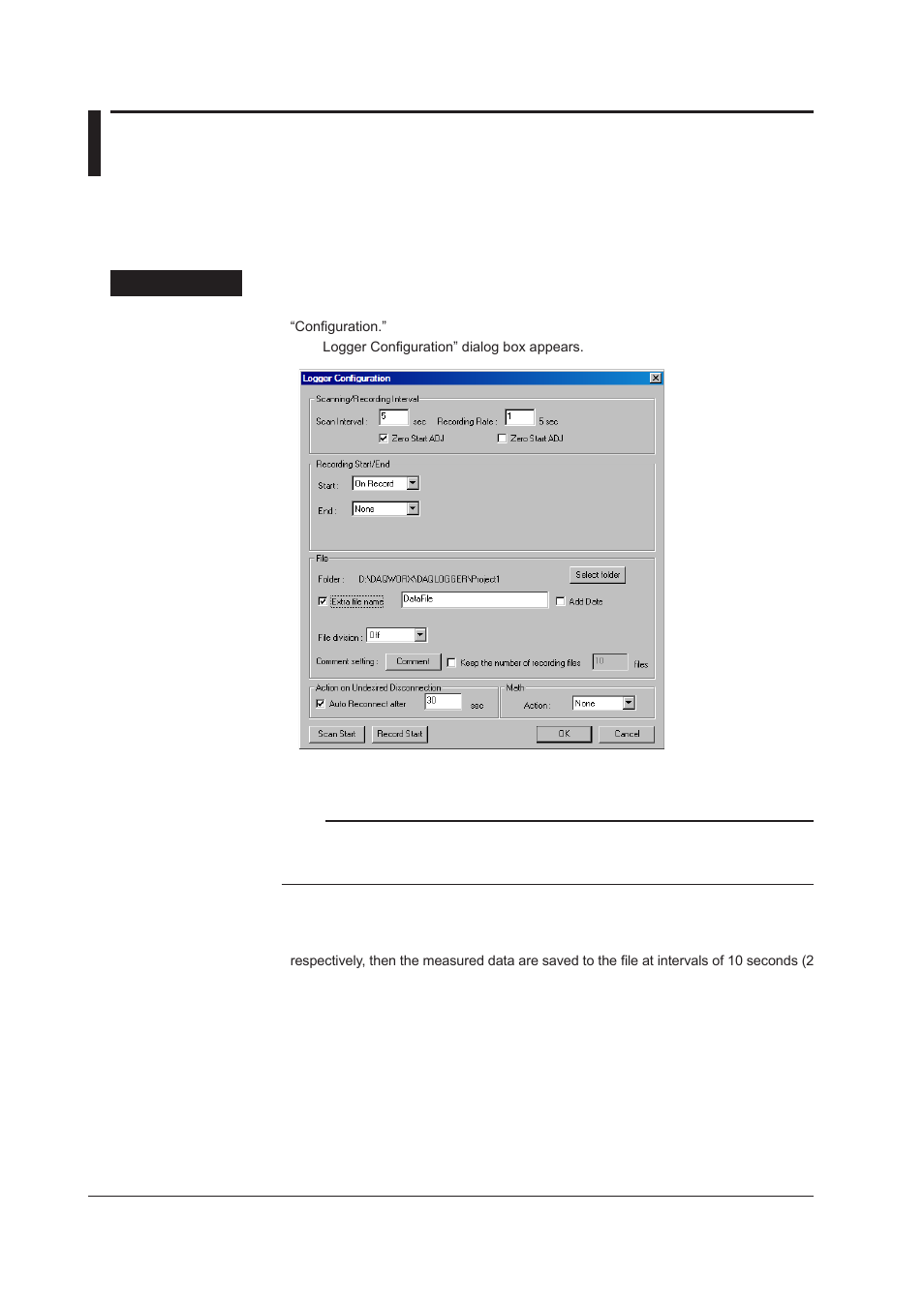 9 configuring the logger, 9 configuring the logger -38, Configuring the logger | Yokogawa DAQWORX User Manual | Page 58 / 482
