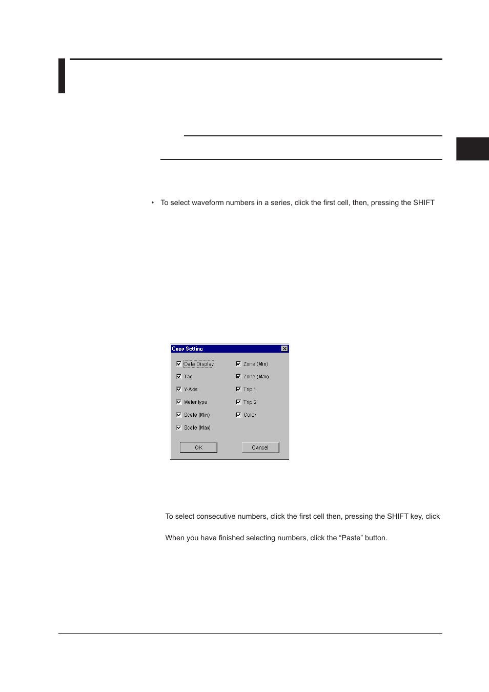 2 setting the display conditions, 2 setting the display conditions -5 | Yokogawa DAQWORX User Manual | Page 83 / 482