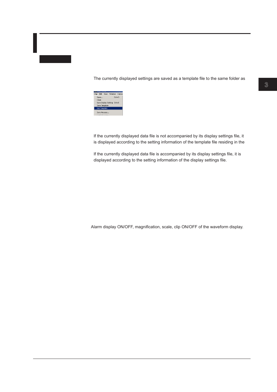 6 saving the display template, Saving templates, Using templates | 6 saving the display template -23, Saving templates -23, Using templates -23, 6 savng the dsplay template | Yokogawa DAQWORX User Manual | Page 136 / 163