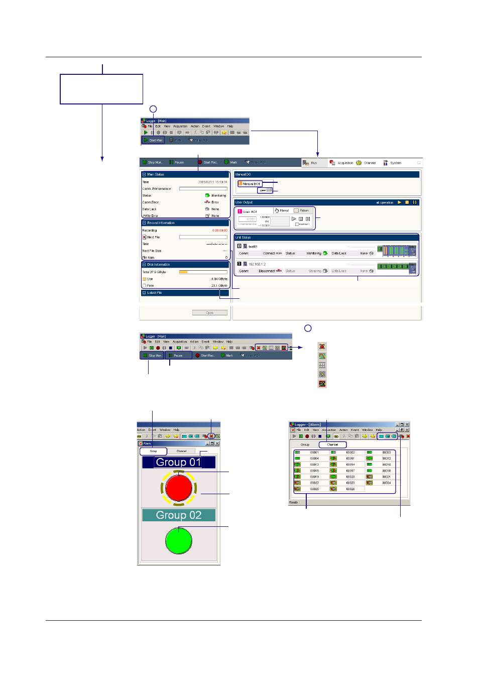 Alarm montor | Yokogawa DAQWORX User Manual | Page 19 / 163