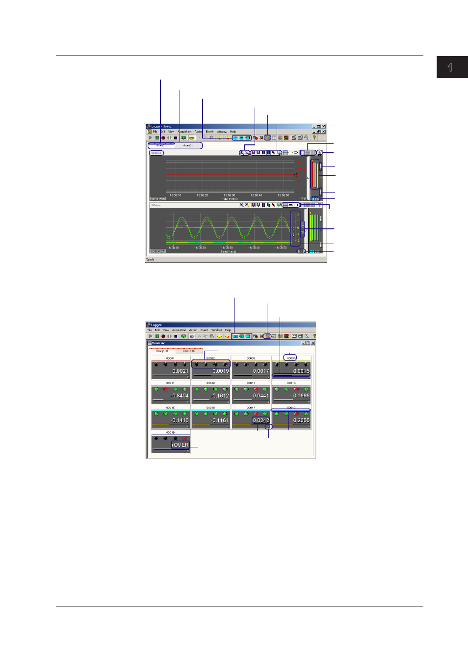 Index | Yokogawa DAQWORX User Manual | Page 20 / 163