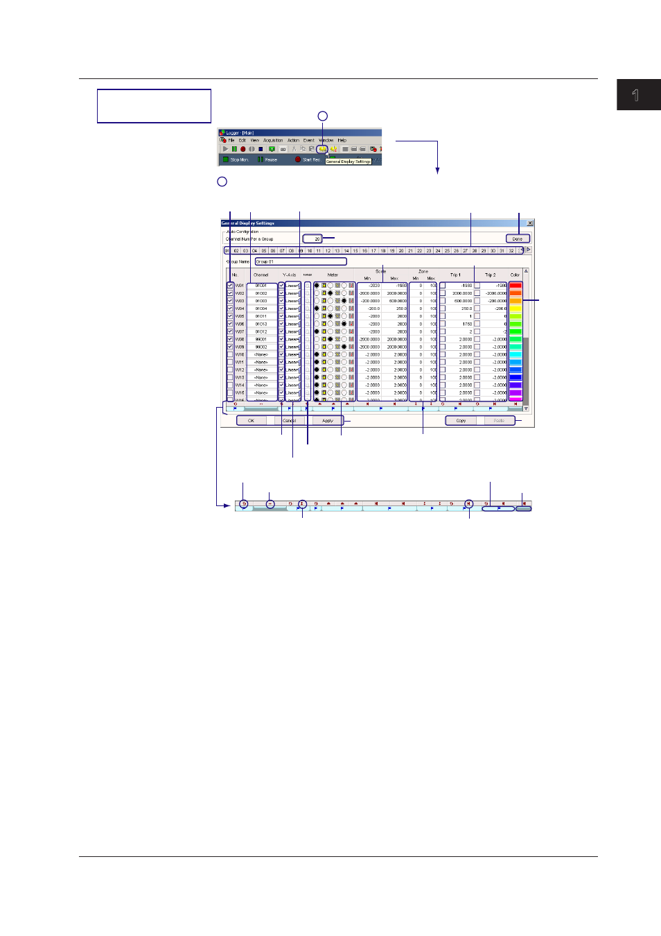 Index | Yokogawa DAQWORX User Manual | Page 22 / 163
