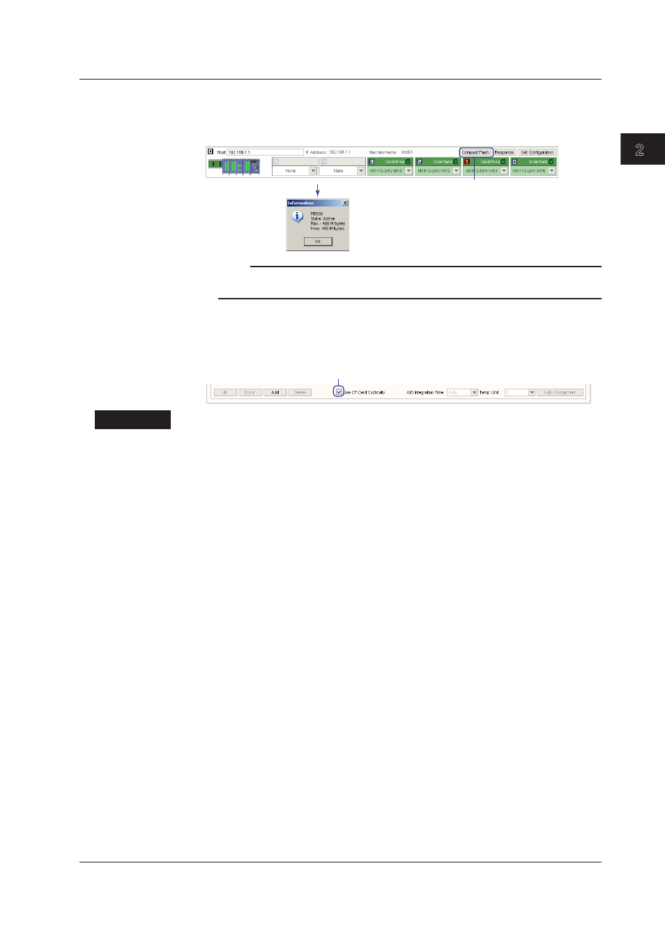 Cf card information, Setting the write mode of the cf card, Cf card information -9 | Setting the write mode of the cf card -9, Index, Cf card informaton, Settng the wrte mode of the cf card | Yokogawa DAQWORX User Manual | Page 39 / 163