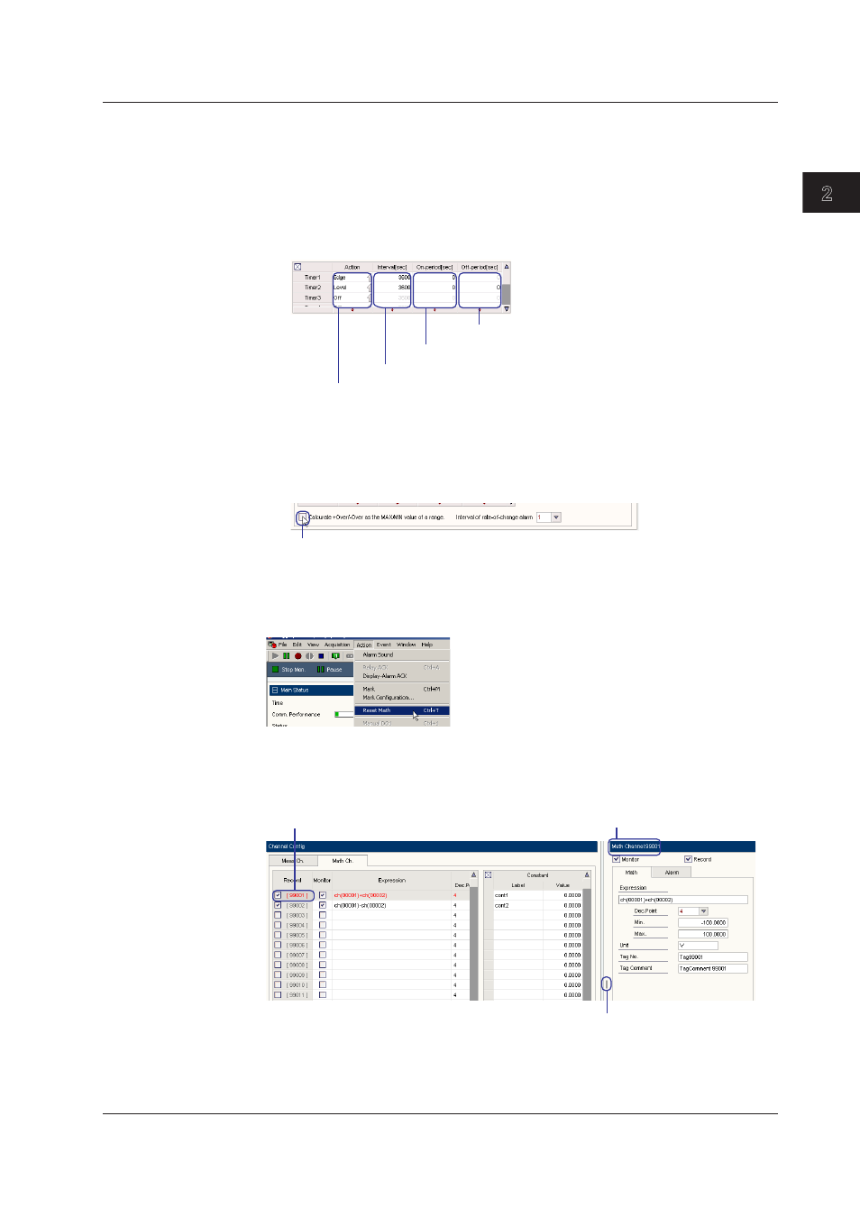 Resetting computation, Minimum value of the measurement range -27, Resetting computation -27 | Index, Resettng computaton | Yokogawa DAQWORX User Manual | Page 57 / 163