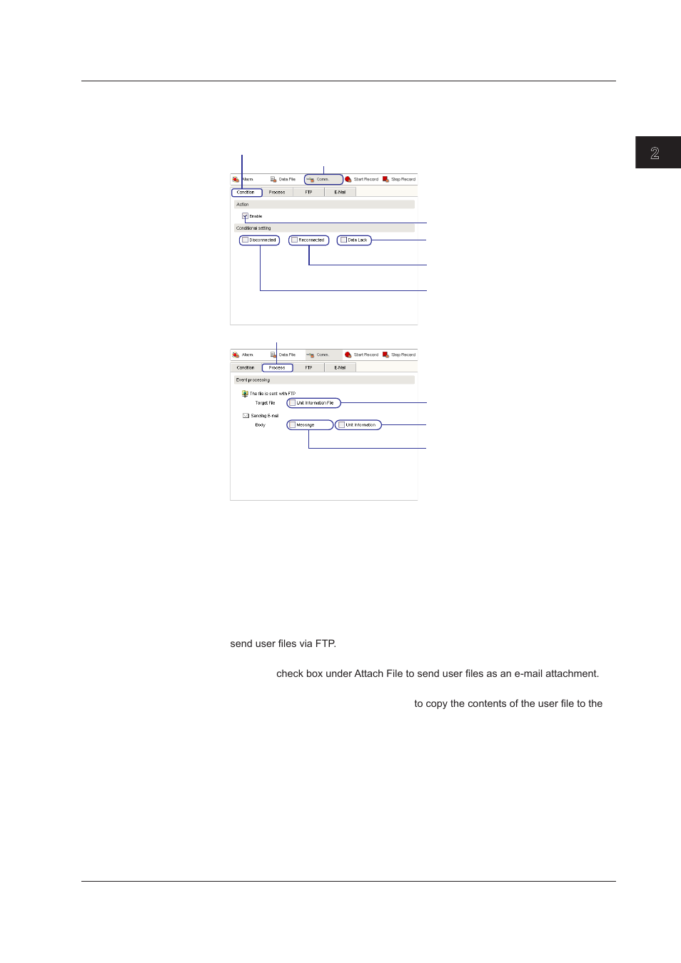 Setting start record events, Setting start record events -55, Index | Settng start record events | Yokogawa DAQWORX User Manual | Page 85 / 163