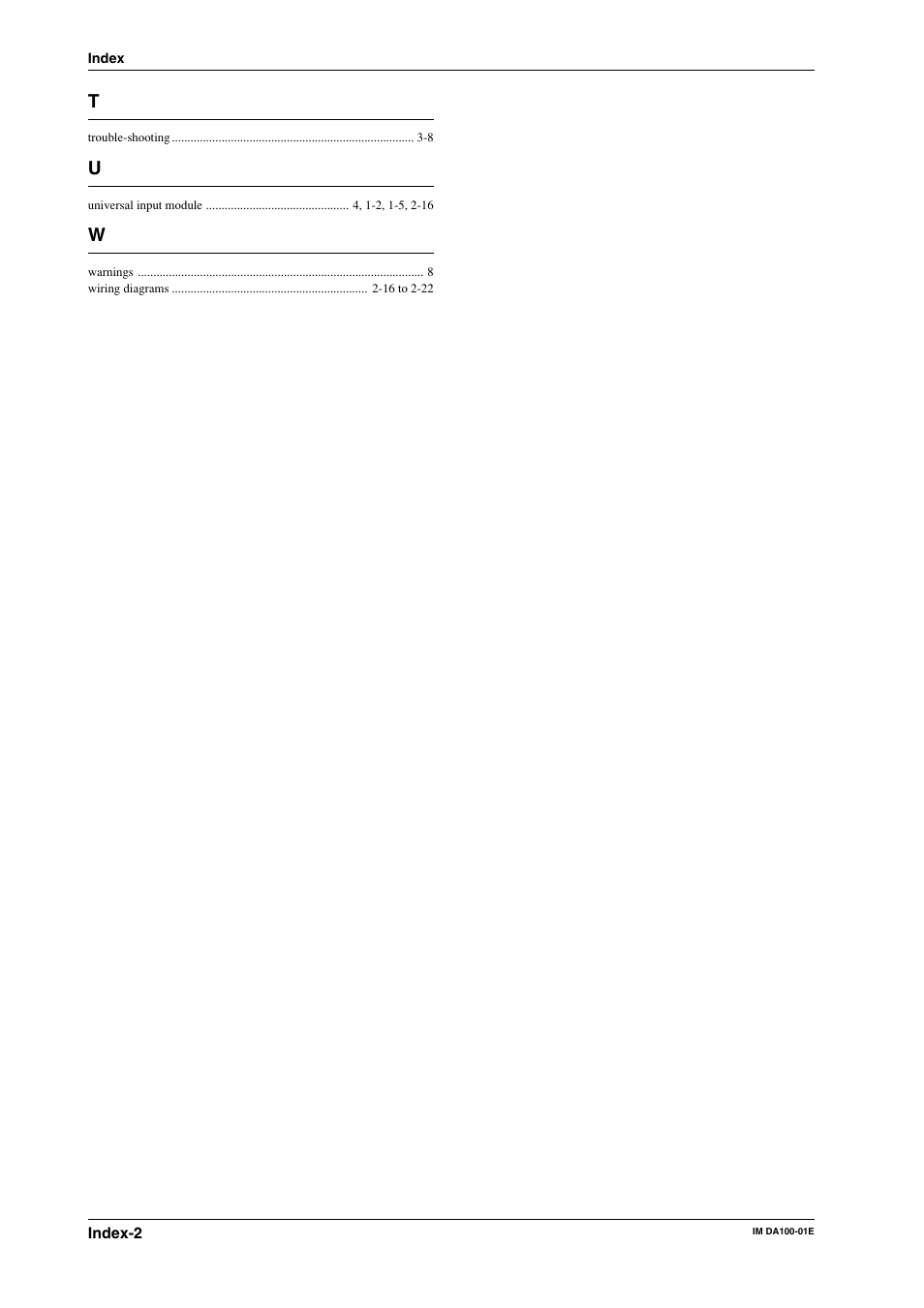 Yokogawa DA100 User Manual | Page 109 / 109