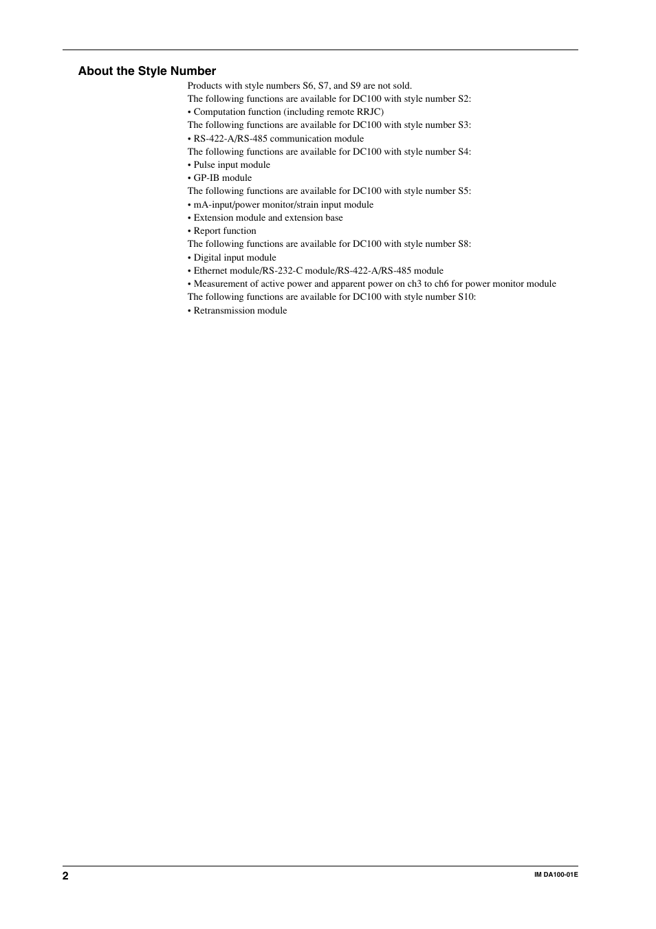 Yokogawa DA100 User Manual | Page 3 / 109