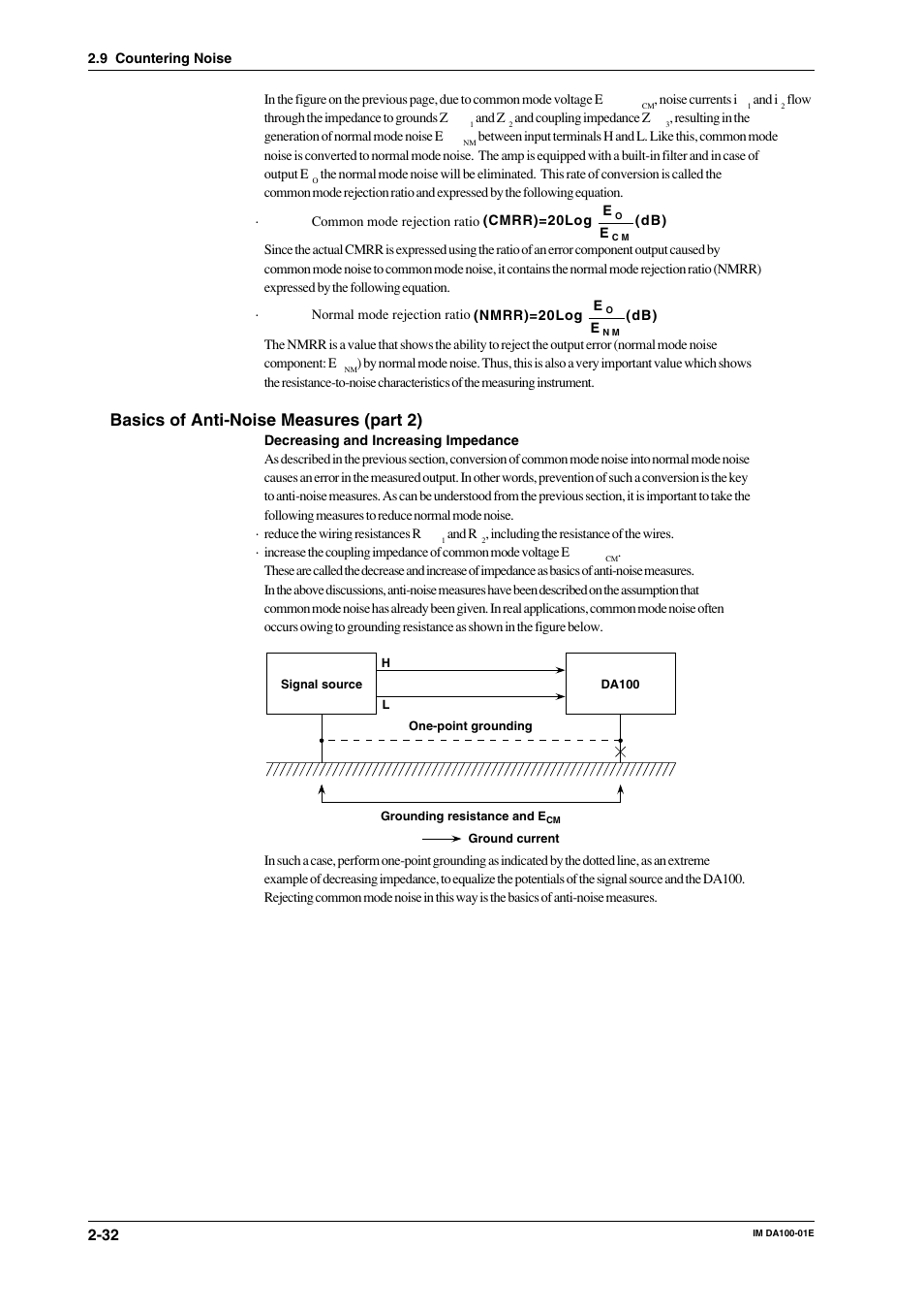 Basics of anti-noise measures (part 2) | Yokogawa DA100 User Manual | Page 53 / 109