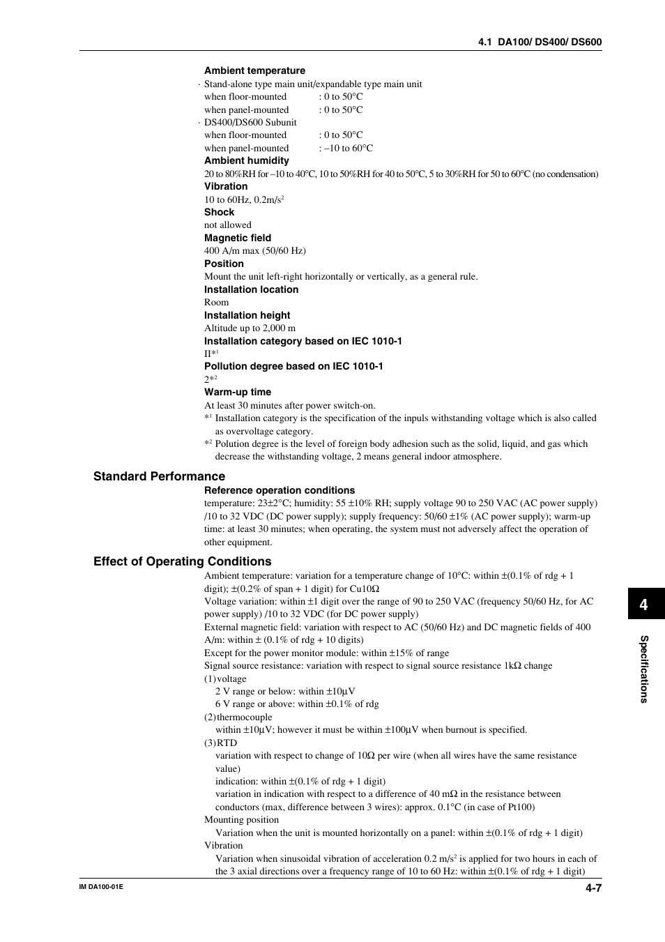 Yokogawa DA100 User Manual | Page 76 / 109