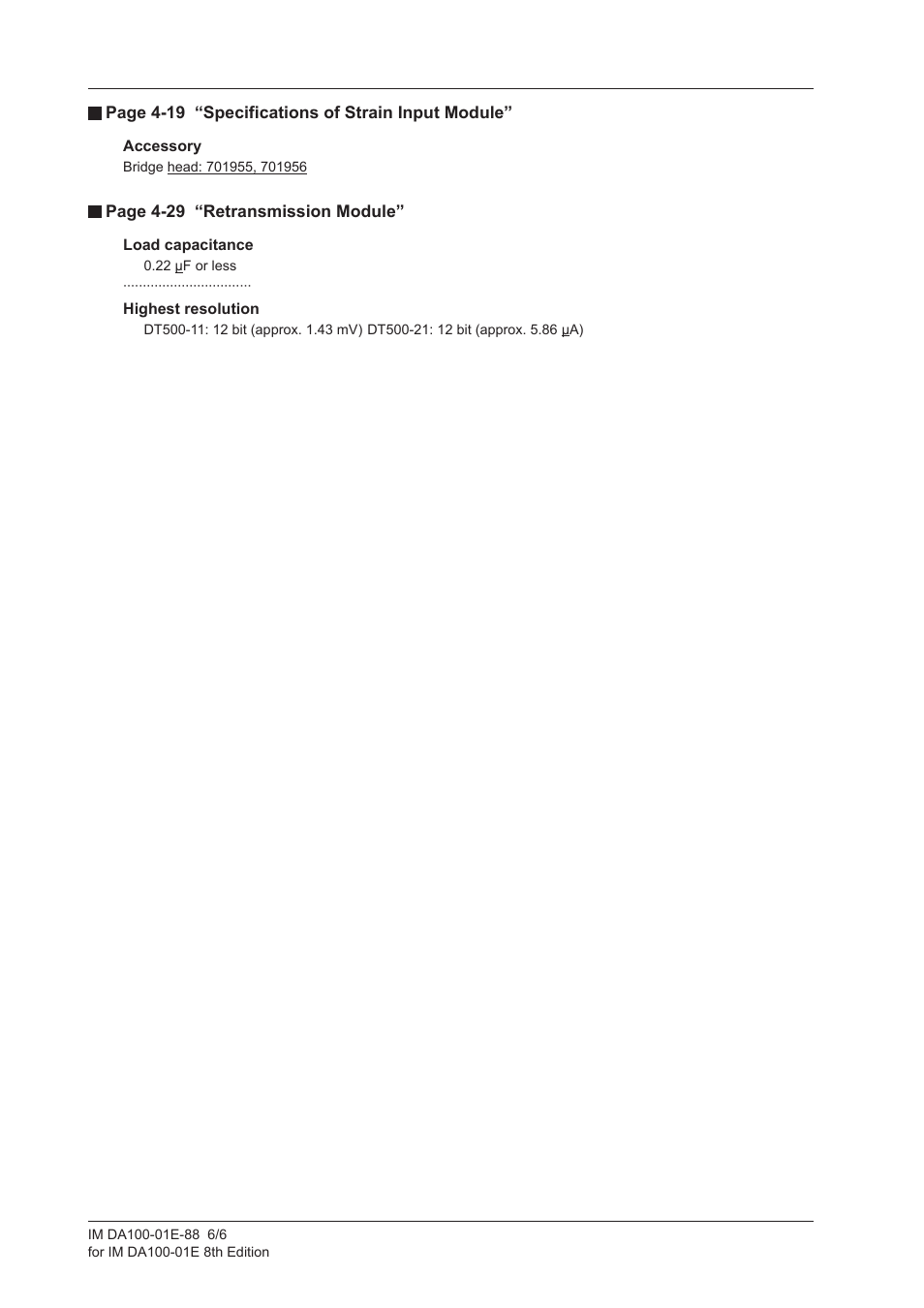 Yokogawa DA100 User Manual | Page 6 / 6