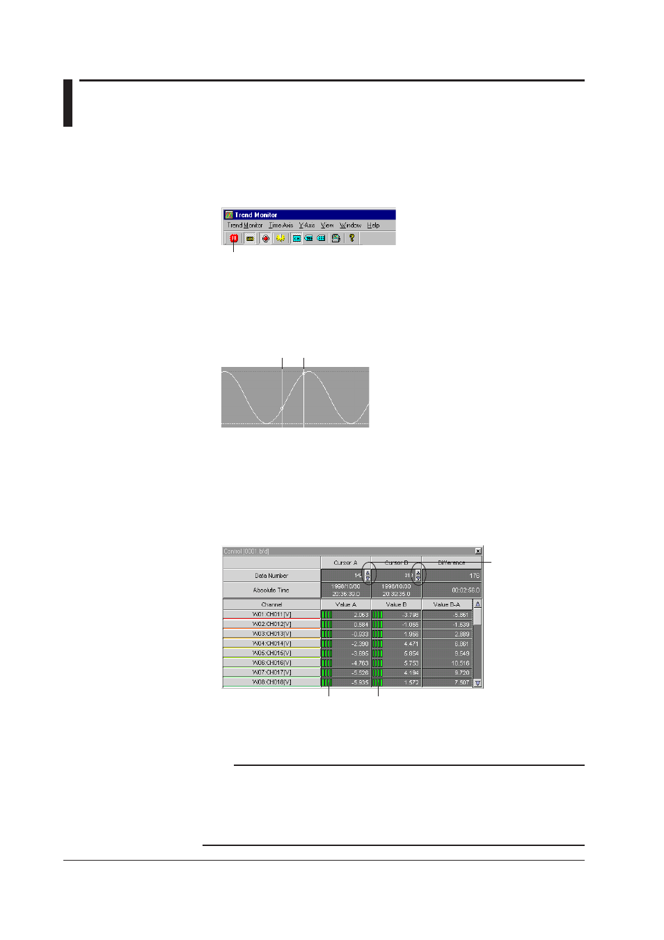 7 cursor measurement, 7 cursor measurement -16 | Yokogawa DAQWORX User Manual | Page 126 / 210