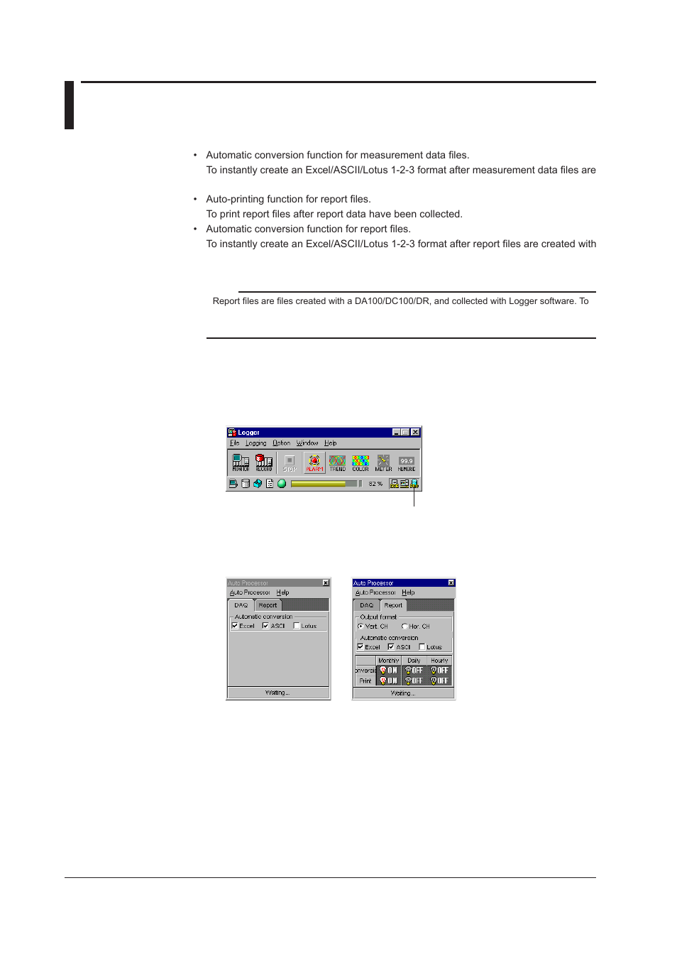 15 using the auto processor, 15 using the auto processor -24, Operating procedure | Yokogawa DAQWORX User Manual | Page 134 / 210