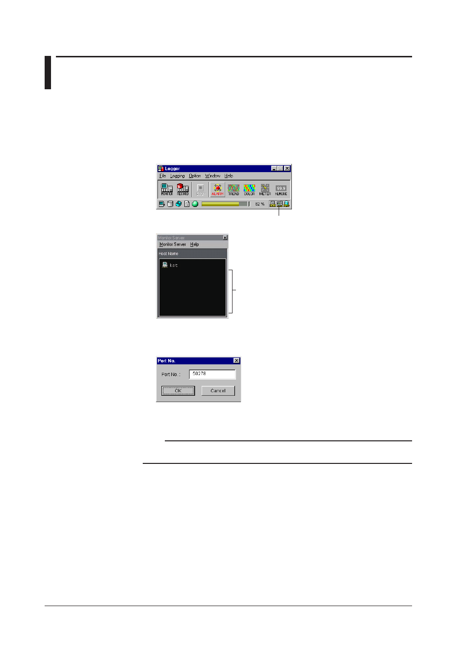16 using the monitor server, 16 using the monitor server -26, Operating procedure | Yokogawa DAQWORX User Manual | Page 136 / 210