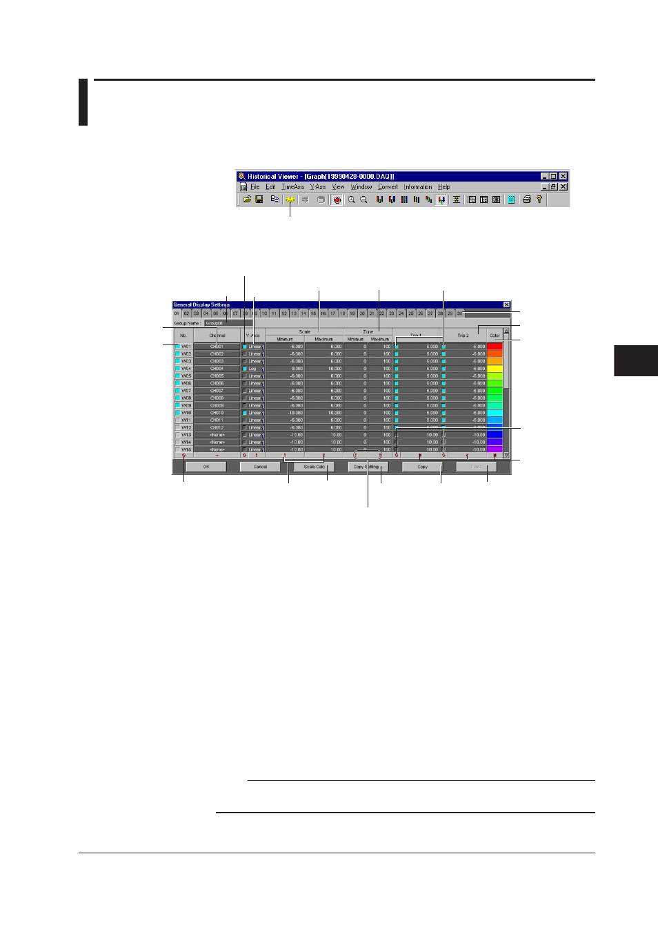 3 general display settings, 3 general display settings -5, Index | Yokogawa DAQWORX User Manual | Page 141 / 210