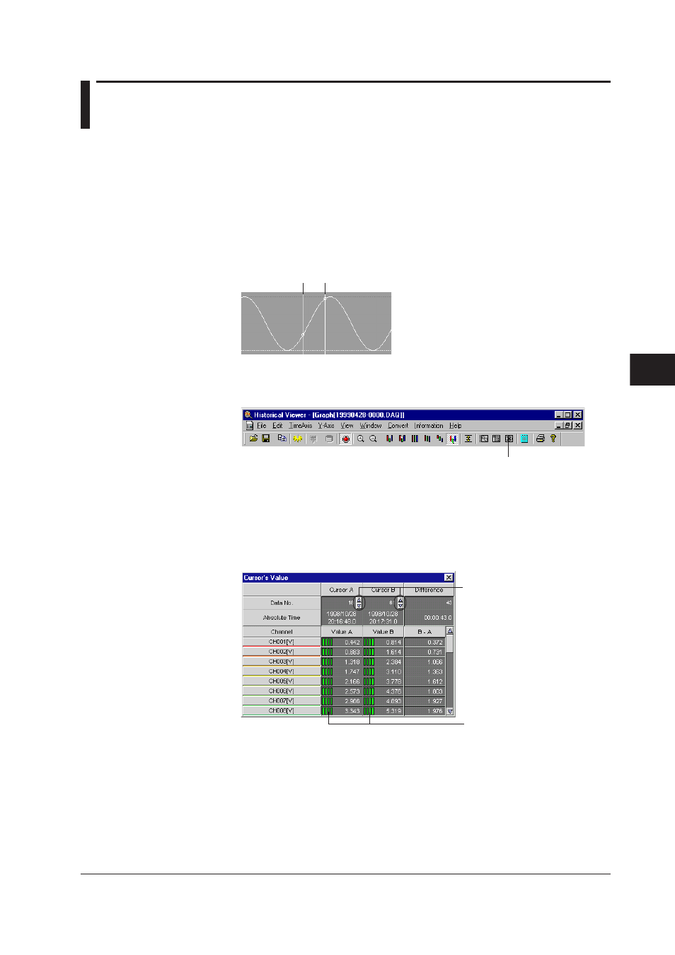 6 cursor measurement, 6 cursor measurement -11 | Yokogawa DAQWORX User Manual | Page 147 / 210