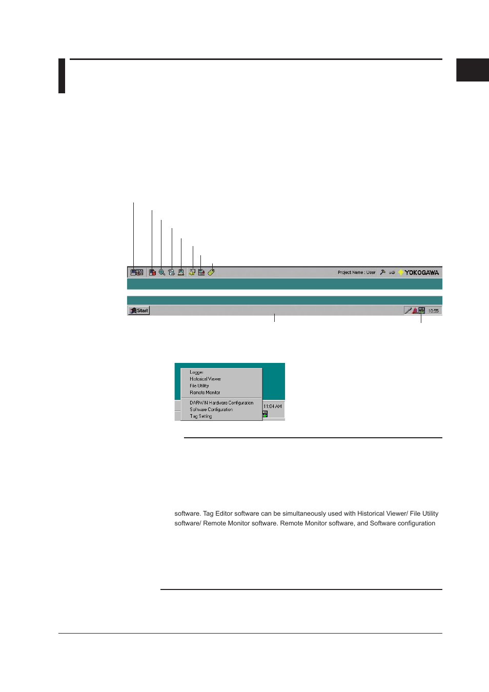 4 opening and closing each software, 4 opening and closing each software -7, Index | Opening daq 32 plus software | Yokogawa DAQWORX User Manual | Page 15 / 210